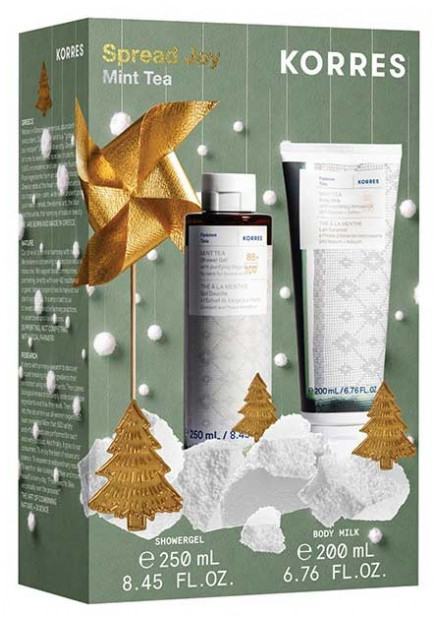 Korres Mint Tea Shower Gel 250 ml + Mint Tea Body Milk 200 ml