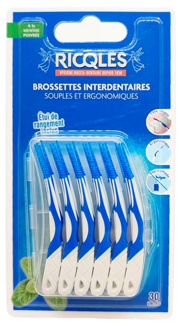Ricqlès Soft and Ergonomic Interdental Brushes 30 Units