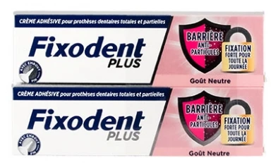 Fixodent Plus Adhesive Cream Food Seal Fresh Flavour Set of 2 x 35 g