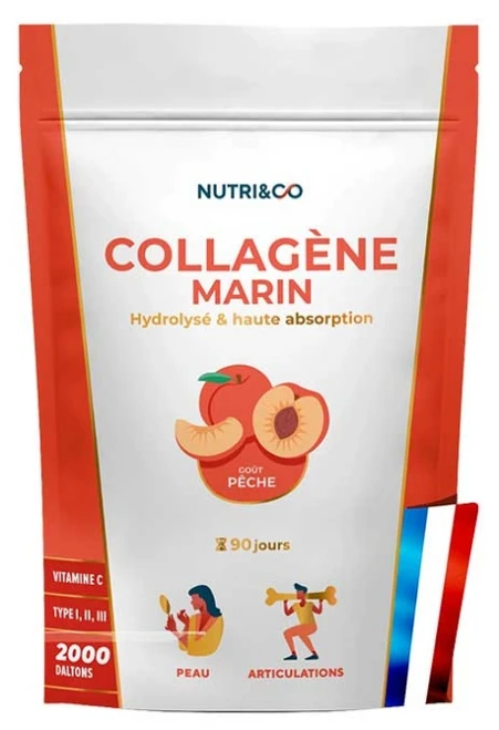 Nutri&Co Marine Collagen 540 g - Taste: Peach