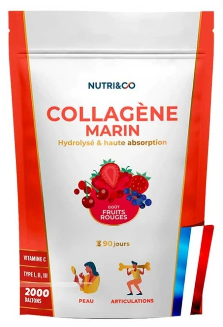 Nutri&Co Marine Collagen 540 g - Taste: Red Fruits