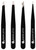 Brushworks Set of 4 Tweezers