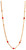 Pharma Bijoux Hypoallergenic Gold-Plated Red Crystal Necklace 41/47 cm