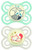 MAM 2 Soothers Perfect Night Silicone 2-6 Months - Model: Raccoon/Fox MAM 2 Soothers Perfect Night Silicone 2-6 Months - Model: Raccoon/Fox