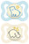 MAM 2 Soothers Supreme Night 2-6 Months - Model: Bear and Hippopotamus