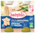 Babybio Bonne Nuit Parsnips Green Beans Rice 8 Months and + Organic 2 x 200 g Jars