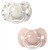 Suavinex Birdies 2 Pacifiers With Symmetrical Teats SX Pro 0 to 6 Months - Colour: Pink