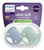 Avent Ultra Soft 2 Silicone Orthodontic Soothers 6-18 Months - Colour: Blue/Green
