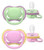 Avent Ultra Air 2 Solid Orthodontic Pacifiers 6-18 Months - Colour: Green and Pink