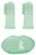 Plic Dental Silicone Toothbrush 3 Months and + 2 Finger Brushes - Colour: Green