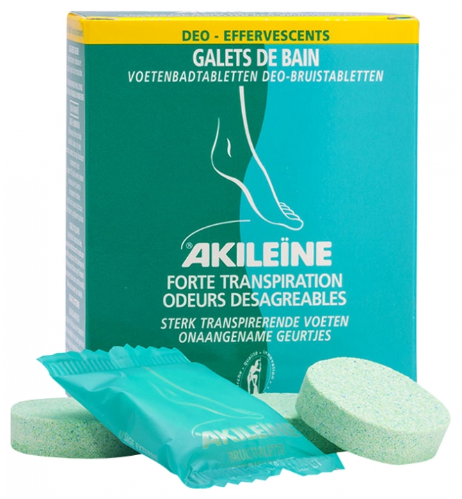 Akileïne Revitalizing Foot Bath – 6 Tabletten, Erfrischendes Fußbad Bei Müden, Geschwollenen Füßen