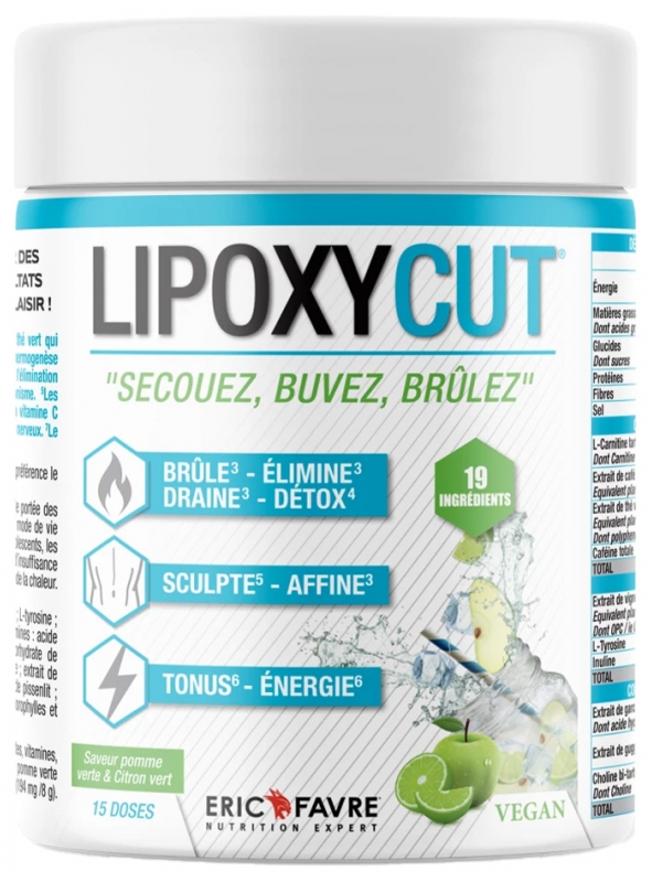 Eric Favre Lipoxycut 120g - Flavour: Green Apple - Lime