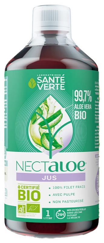 Sant Verte Nectaloe Aloe Vera 99,7%% in Juice Organic 1L