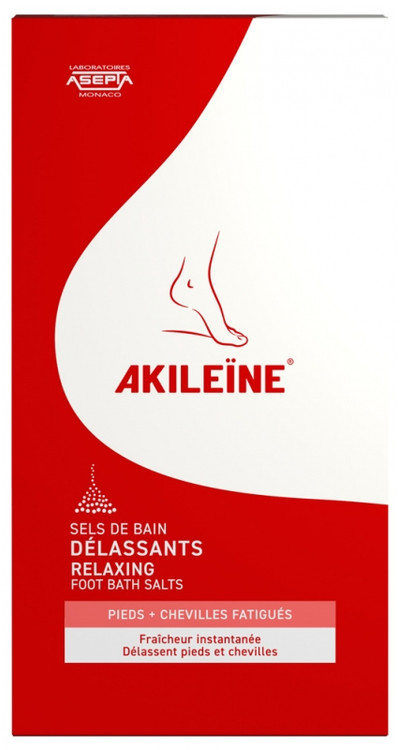 Akileïne Revitalizing Foot Bath – 6 Tabletten, Erfrischendes Fußbad Bei Müden, Geschwollenen Füßen