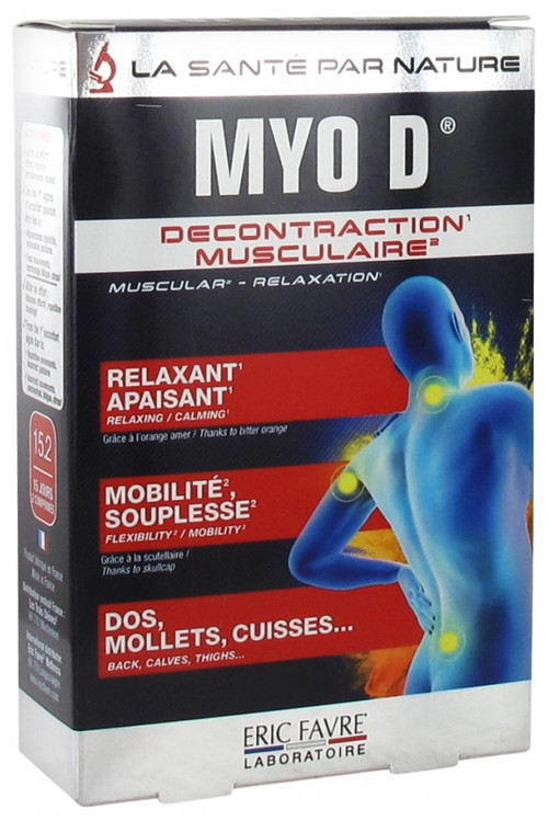 Eric Favre Myo D Muscle Relaxation 30 Tablets - Steych