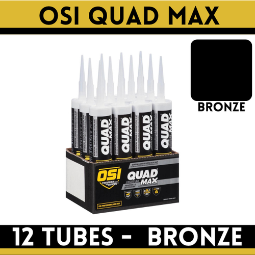 OSI Quad MAX Window, Door and Siding Sealant Bronze (12 Pack)