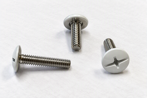 1/4-20 x 1-1/2" Windstorm White Painted Head Combo Sidewalk Bolts - Contractor Pack [100 per pack]