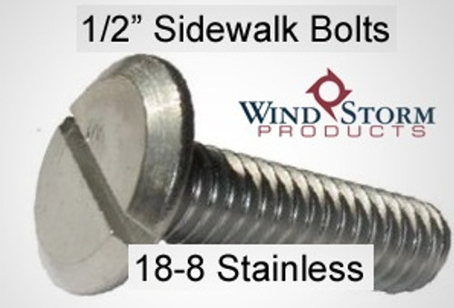 1/2" Sidewalk Bolts