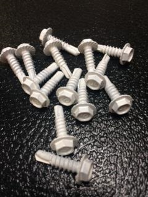 10 x 3/4 Hex Washer Head-White