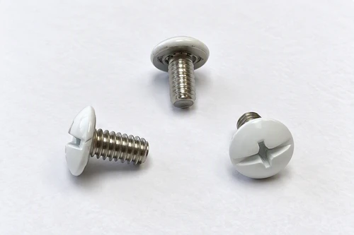 1/4-20 x 1/2" White Painted Head Truss Head Combo Sidewalk Bolts