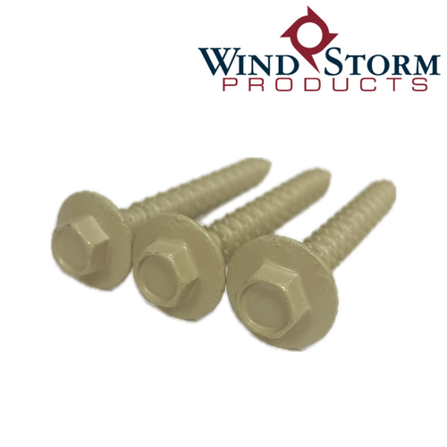 1/4" x 2-1/4" Beige Flange Head Style Anchor- Contractor Pack of 50