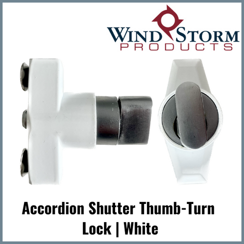 Thumb Turn Lock  | White | 14-20 screws