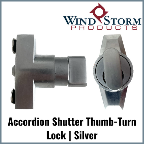 Thumb Turn Lock  | Mill | 1/4-20 screws