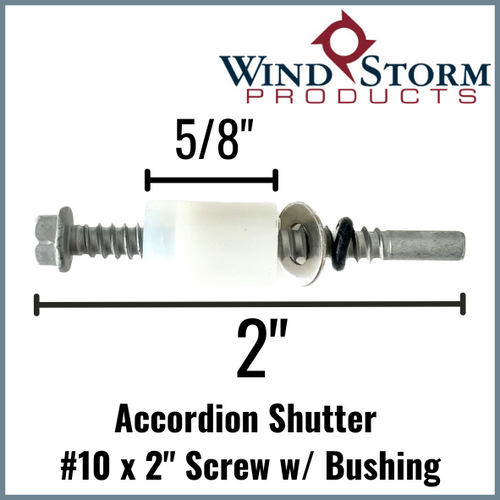 2" Accordion Screw with 5/8" Bushing and Washer