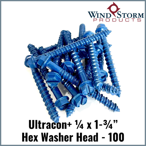 ULTRACON+ | HWH | 1/4 X 1-3/4" | CONCRETE SCREW ANCHOR ULTRACON+ | HWH | 1/4 X 1-3/4" | CONCRETE SCREW ANCHOR
