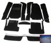 Blue 10-piece carpet set FIAT 124 Spider and Spider 2000 - 1970-1982  - Auto Ricambi RI3-413-BLU