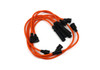 Orange CAVIS style 7mm spark plug wires, 09 039 09039 8982 
Fiat 124 Spider, Sport Coupe, Sedan, Spider 2000 and Pininfarina - 1971-1985 - Auto Ricambi