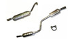 Rear and center muffler kit with clamp, FIAT 124 Spider 1966, 1967, 1968, 1969 ,1970, 1971, 1972, 1973, 1974, 1975, 1976, 1977, 1978 - Auto Ricambi, EX8-450, 4401843, 4257324,  4285627, 4167935
