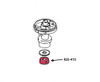 Distributor shaft oil slinger FIAT 124 Spider - 1966-1970 (with block mounted distributor) FIAT 124 Sport Coupe - 1966-1970 (with block mounted distributor)  FIAT and Bertone X1/9 - 1974-1988  -  Auto Ricambi, IG5-415, 9915908