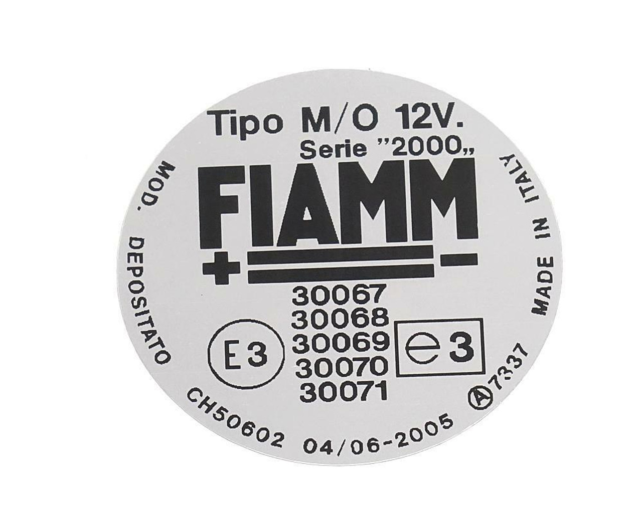 FIAMM Compressor Decal - 30071