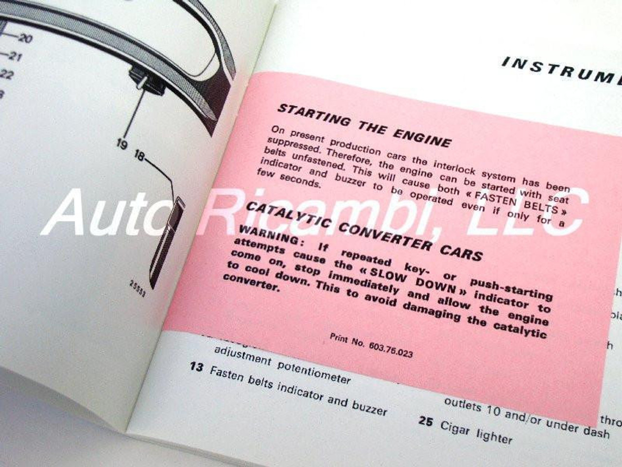 Owners Manual - 1975