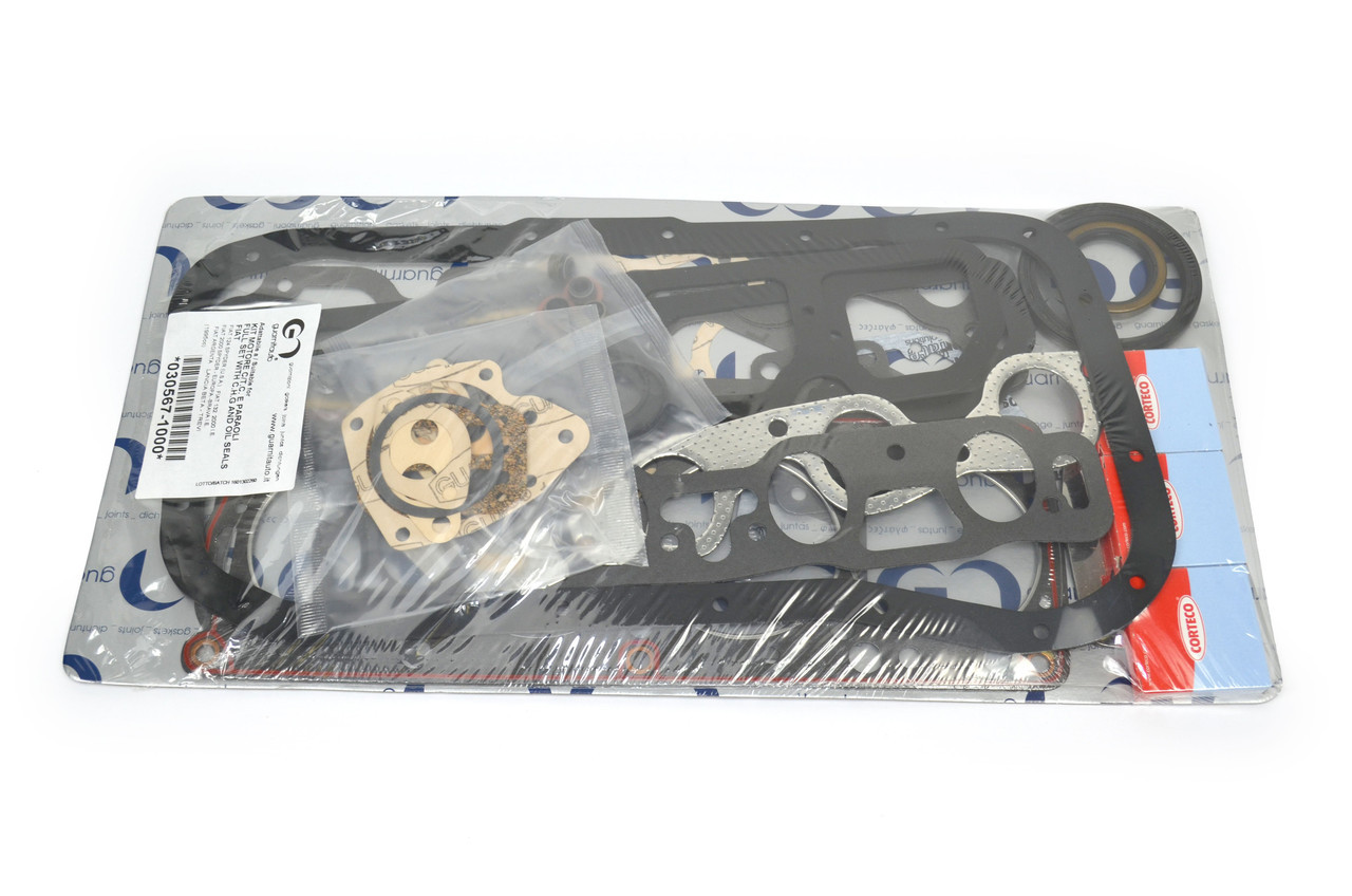 Complete engine gasket set FIAT 124 Spider 2000 1979-1980 (carbureted 1995cc)  -  Auto Ricambi   GA6-404  10279985, 10280060