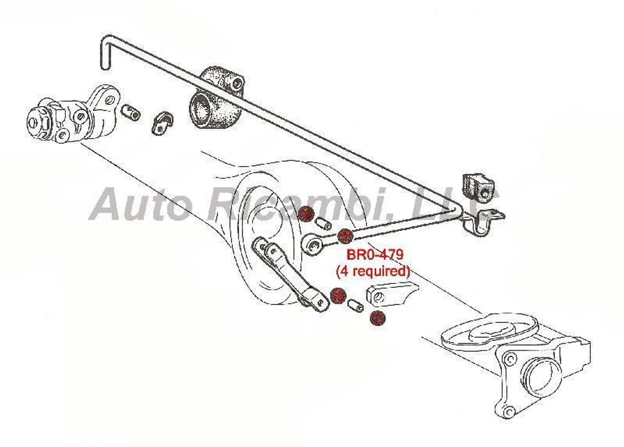 Brake Compensator Linkage Rod Bushing