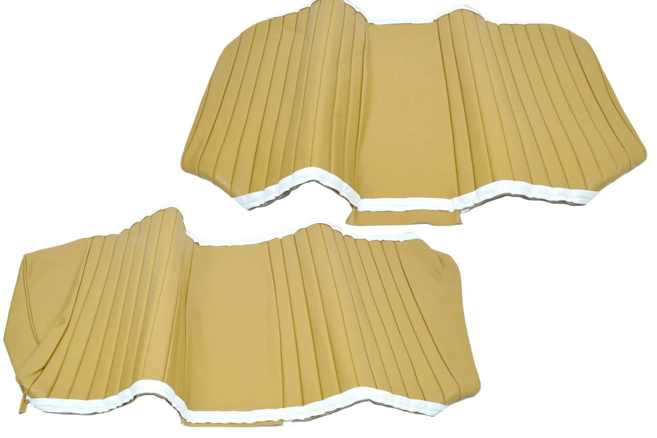 Tan or beige vinyl front and rear upholstery kit FIAT 124 Spider - 1966-1978  -  Auto Ricambi,  RI9-436