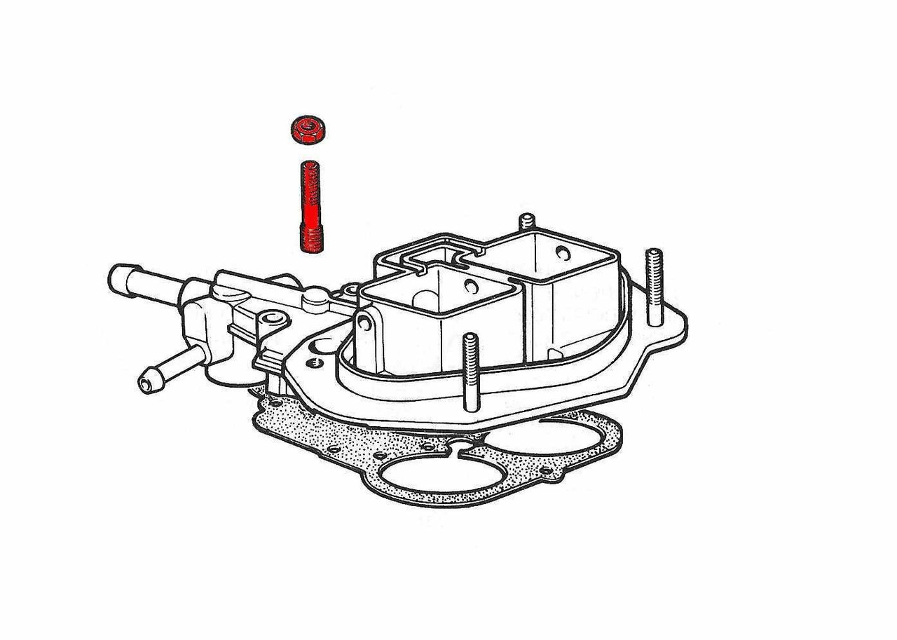 Air cleaner to carburetor repair stud and nut
FIAT 124 Spider, Sport Coupe and Spider 2000 - 1966-1980 (carbureted) - Auto Ricambi