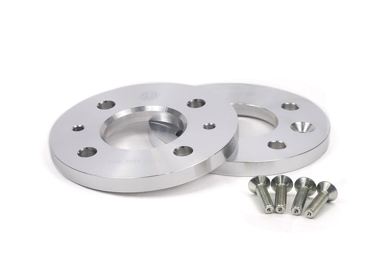 Aluminum wheel spacer pair FIAT 124 Spider, Spider 2000 and Pininfarina - 1966-1985 FIAT 124 Sport Coupe - 1967-1975 FIAT and Bertone X1/9 - 1974-1988 2012-on All FIAT 500 2 door models   -  Auto Ricambi SU0-003-Z