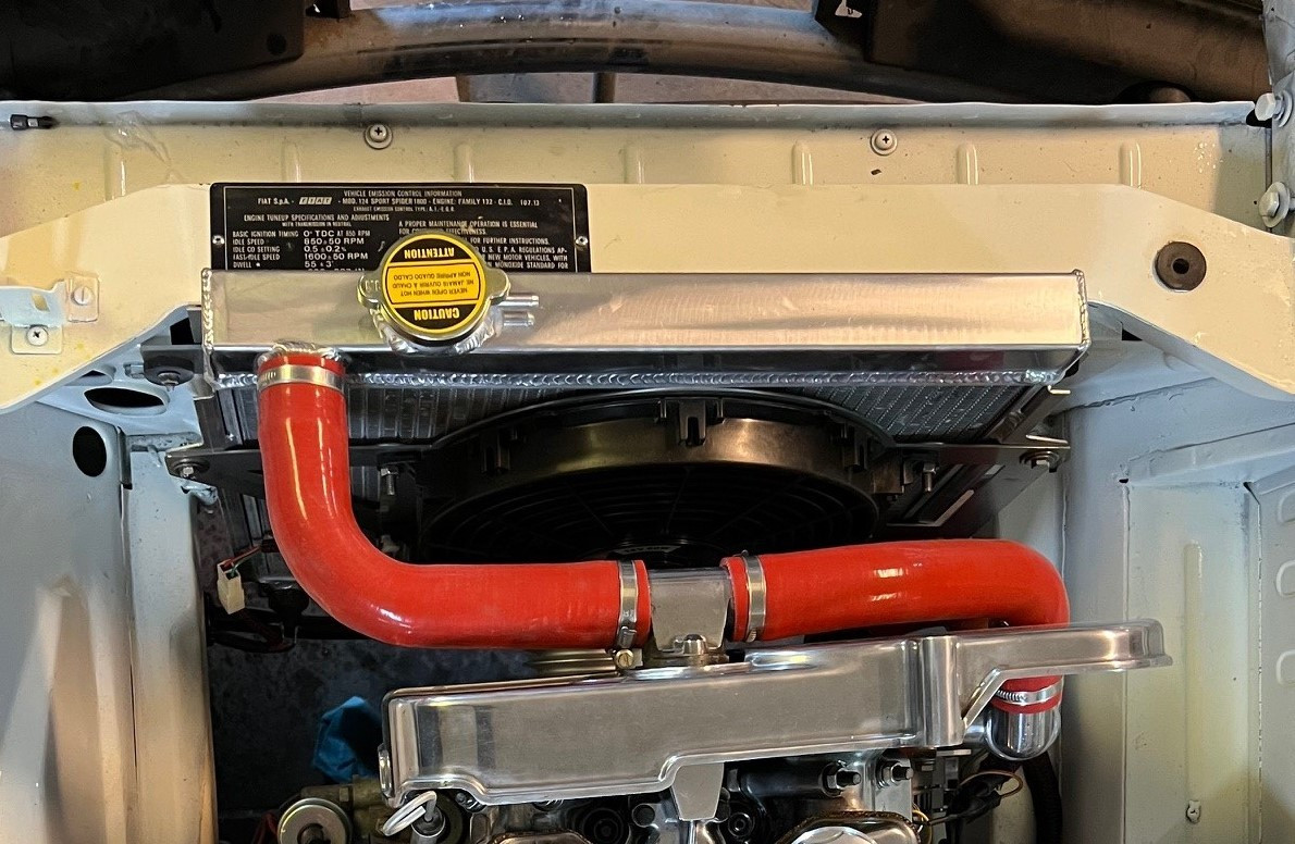Auto Ricambi performance aluminum radiator FIAT 124 Spider - 1975