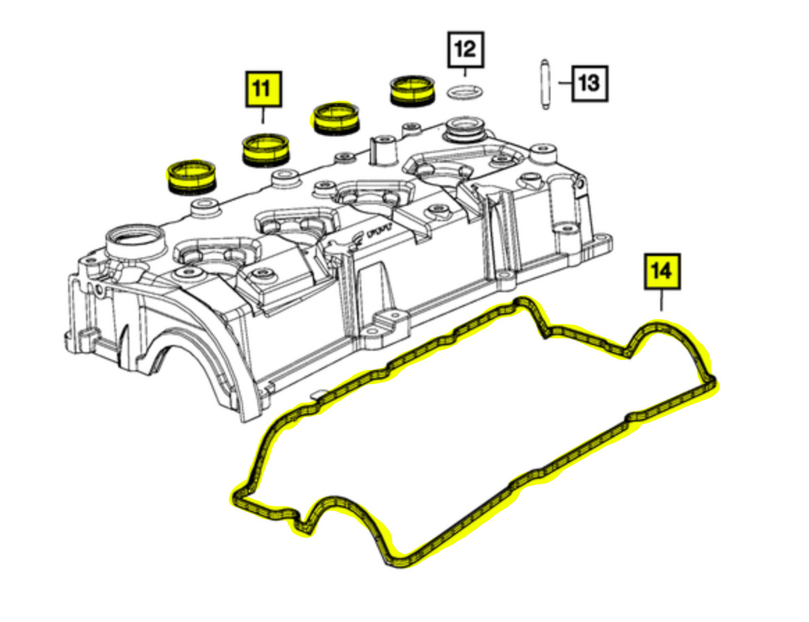 thumbnail interactive-video image 1 of Evan-Fischer Valve Cover Gasket Kit - Direct Fit For 2002-2010 Ford F-150 4.6L 1 of 4