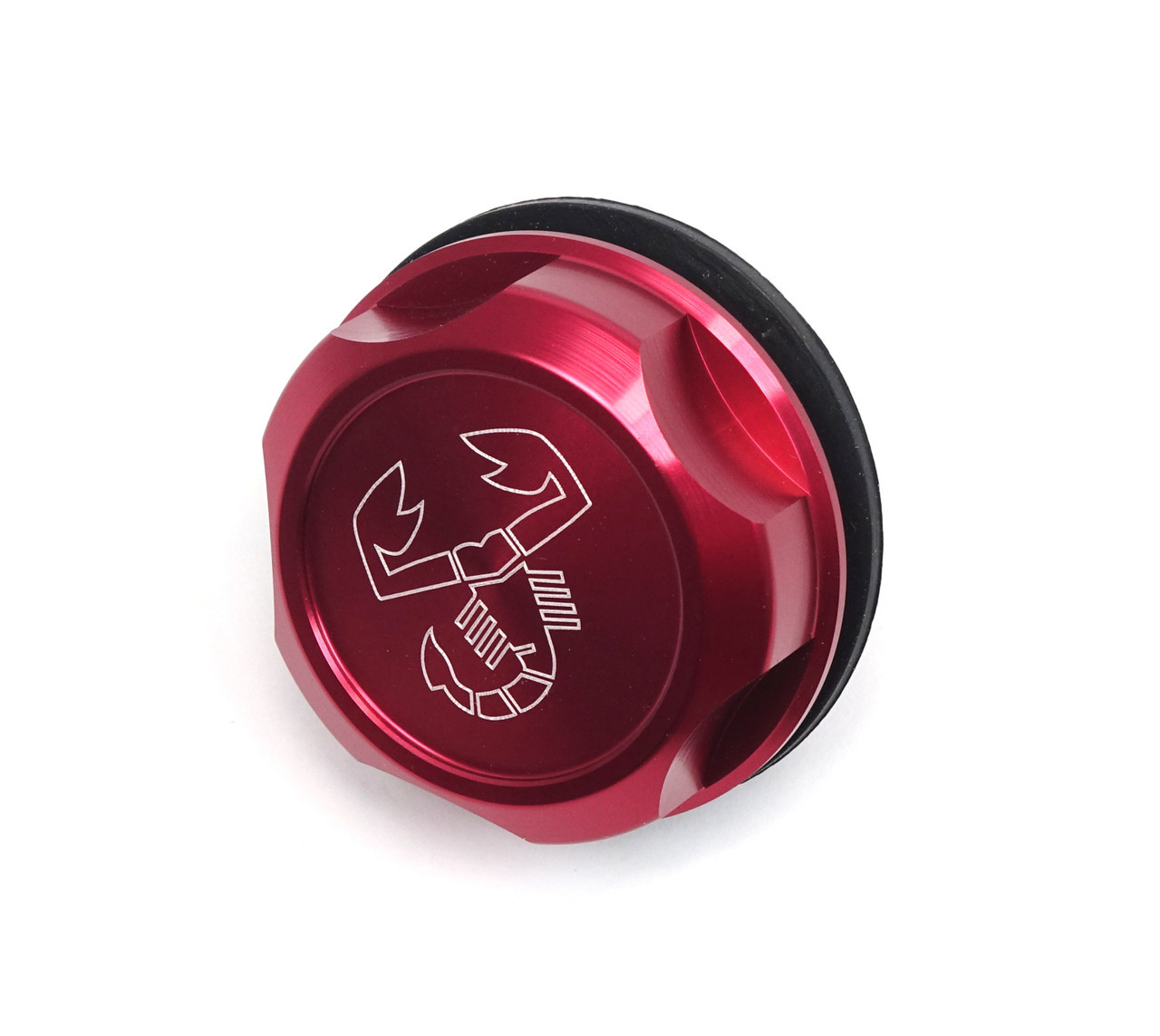 Red billet oil filler cap - FIAT 1.4L Multiair
FIAT 124 Spider - 2017-2020
FIAT 500 Abarth - 2012-2019
FIAT 500T - 2015-2019 
FIAT 500L - 2015-on 
FIAT 500X 1.4L - 2015-on
1LU130