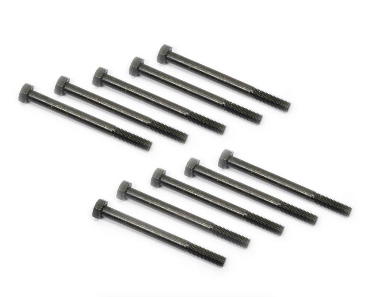 Cylinder Head Bolts - Set of 10 FIAT 124 Spider, Sport Coupe, Spider 2000 and Pininfarina  1966, 1967, 1968, 1969 ,1970, 1971, 1972, 1973, 1974, 1975, 1976, 1977, 1978, 1979, 1980, 1981, 1982, 1983, 1984, 1985 - EN5-466-SET EN5-466 5954365, 4188601  - Auto Ricambi