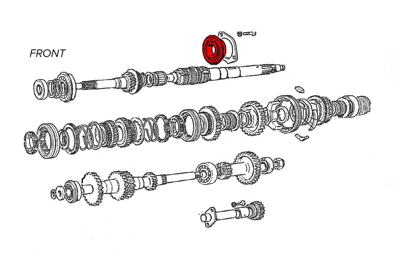 Middle Mainshaft Bearing - 1966-85