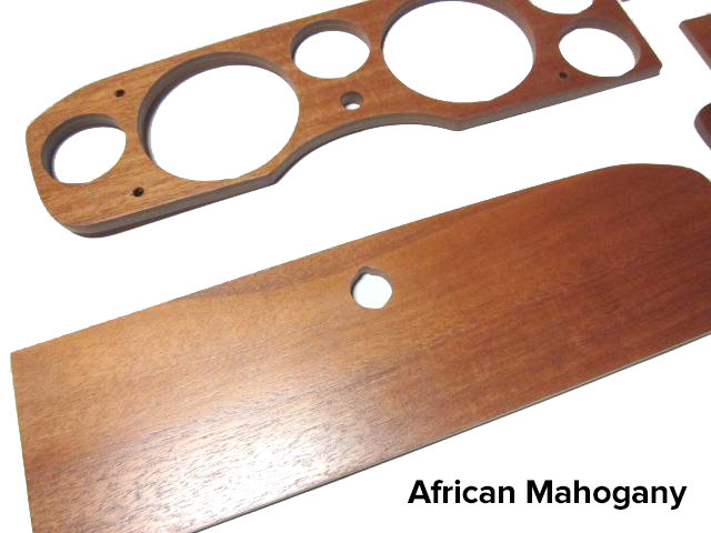 Dash Wood Set - African Mahogany - FIAT 124 Spider, Spider 2000