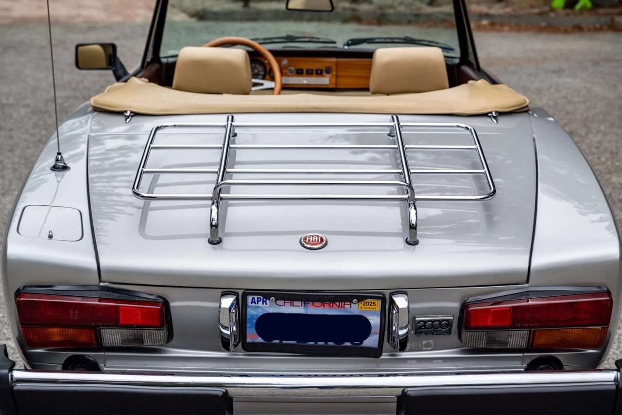 Original style chrome luggage rack FIAT 124 Spider, Spider 2000