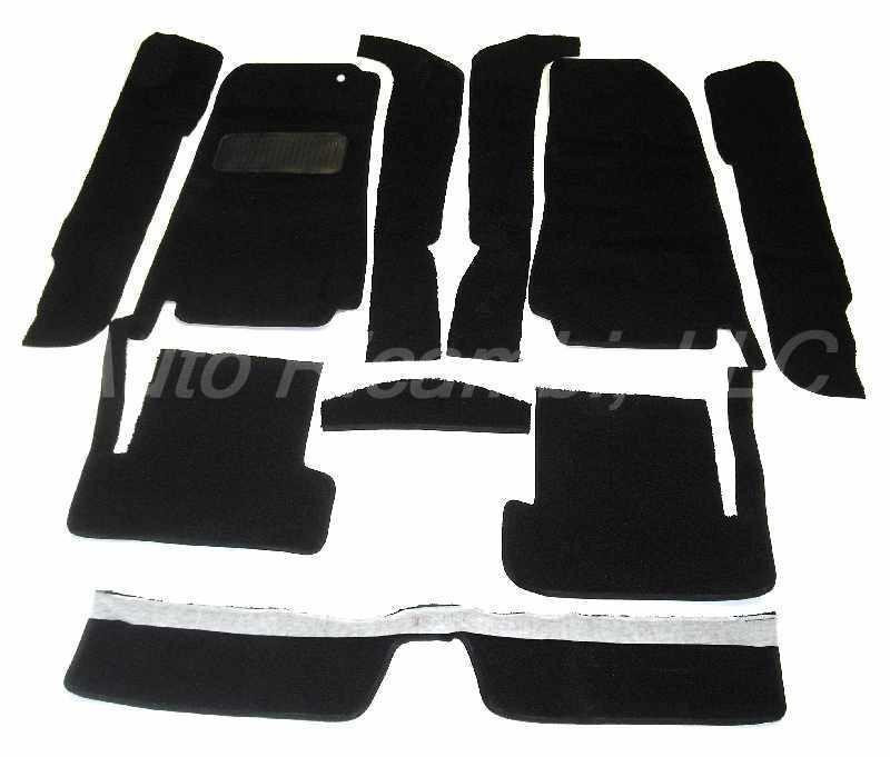 Tan 10-piece carpet set - Auto Ricambi Special FIAT 124 Spider and Spider 2000 - 1970-1982 - Auto Ricambi RI3-404