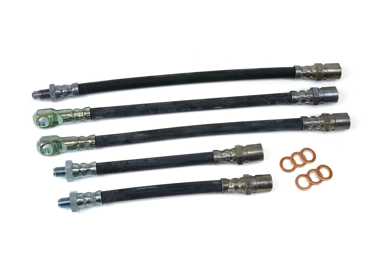 Brake hose and washer kit FIAT 124 Spider, Sport Coupe, Spider 2000 and Pininfarina - 1969-1985 - Auto Ricambi, BR4-451, 4464149, 4157473, 4188755, 4348045, 4234923, BR4-445, 4348043, 4349187, 4234922, BR4-443, BR0-060, 10284460, 790163, 809065