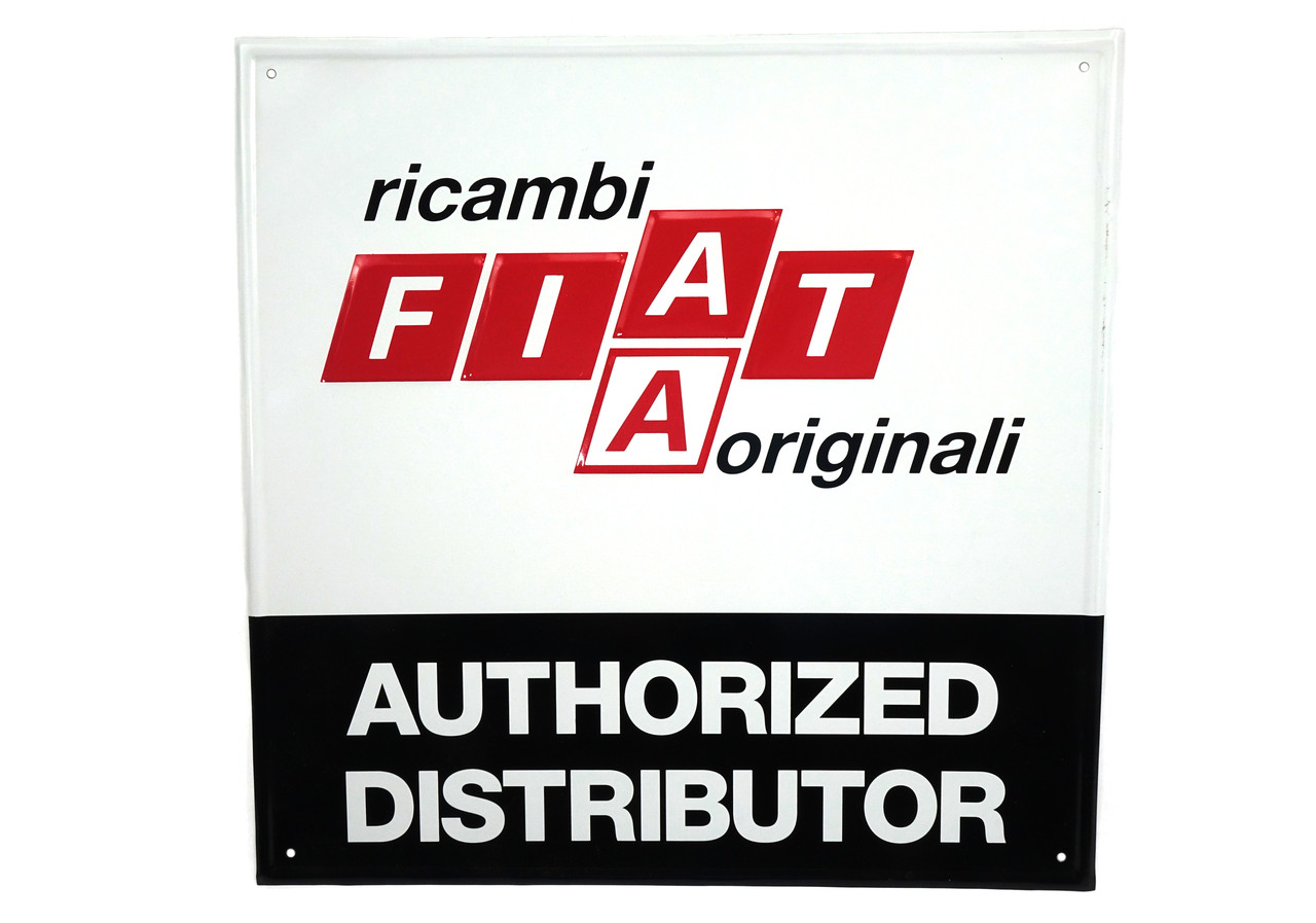 Factory original FIAT Ricambi / Originali Authorized Distributor sign
